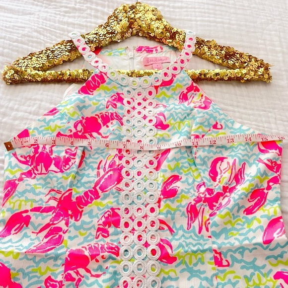 Lilly Pulitzer Pearl Shift Dress in Pop Up Lobstah Roll - Picture 3 of 10